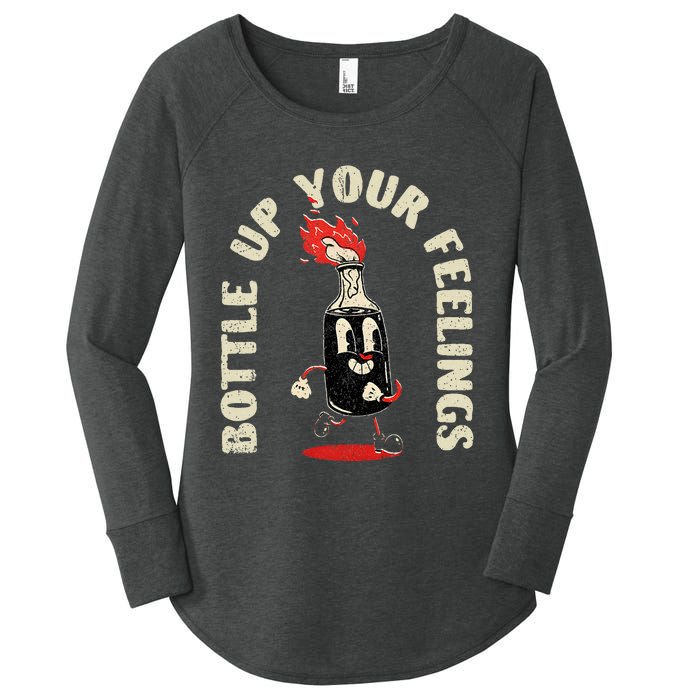 Bottle Up Your Feelings Women's Perfect Tri Tunic Long Sleeve Shirt