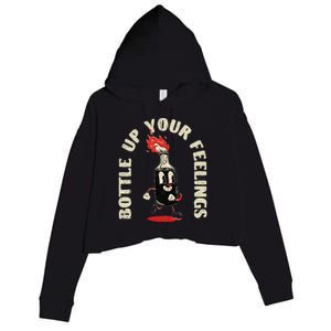 Bottle Up Your Feelings Crop Fleece Hoodie