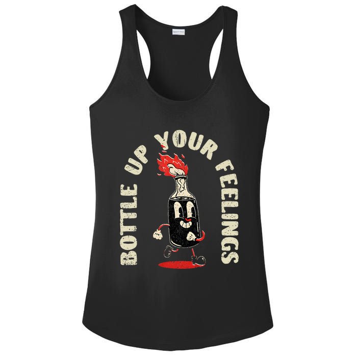 Bottle Up Your Feelings Ladies PosiCharge Competitor Racerback Tank