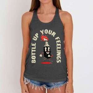 Bottle Up Your Feelings Women's Knotted Racerback Tank