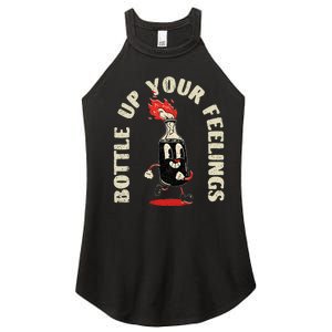 Bottle Up Your Feelings Women's Perfect Tri Rocker Tank