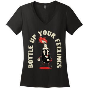 Bottle Up Your Feelings Women's V-Neck T-Shirt