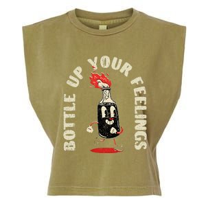 Bottle Up Your Feelings Garment-Dyed Women's Muscle Tee