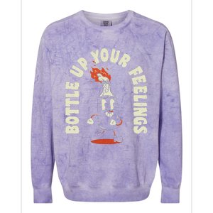 Bottle Up Your Feelings Colorblast Crewneck Sweatshirt