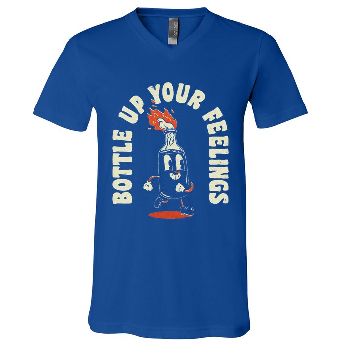 Bottle Up Your Feelings V-Neck T-Shirt