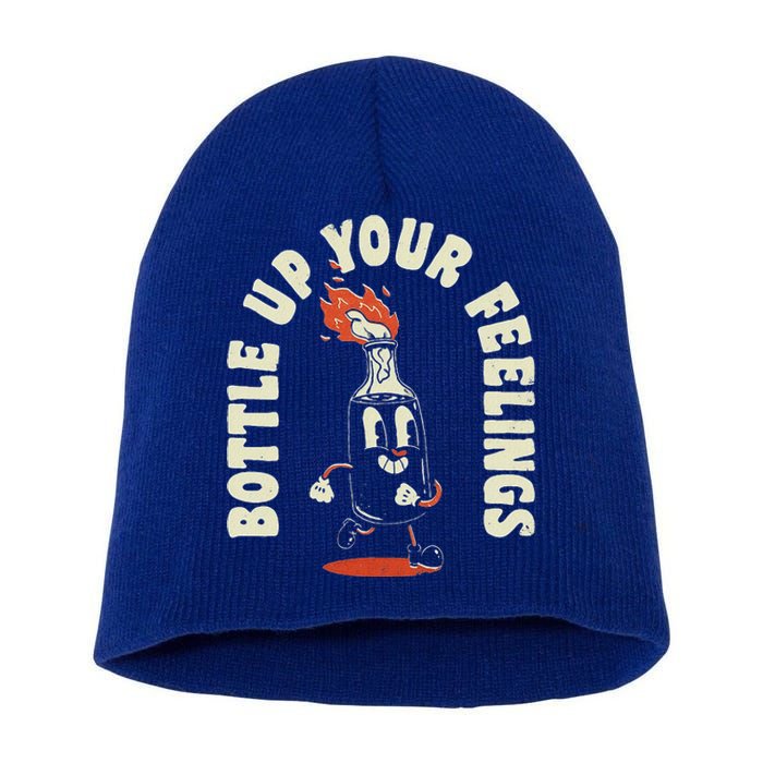 Bottle Up Your Feelings Short Acrylic Beanie