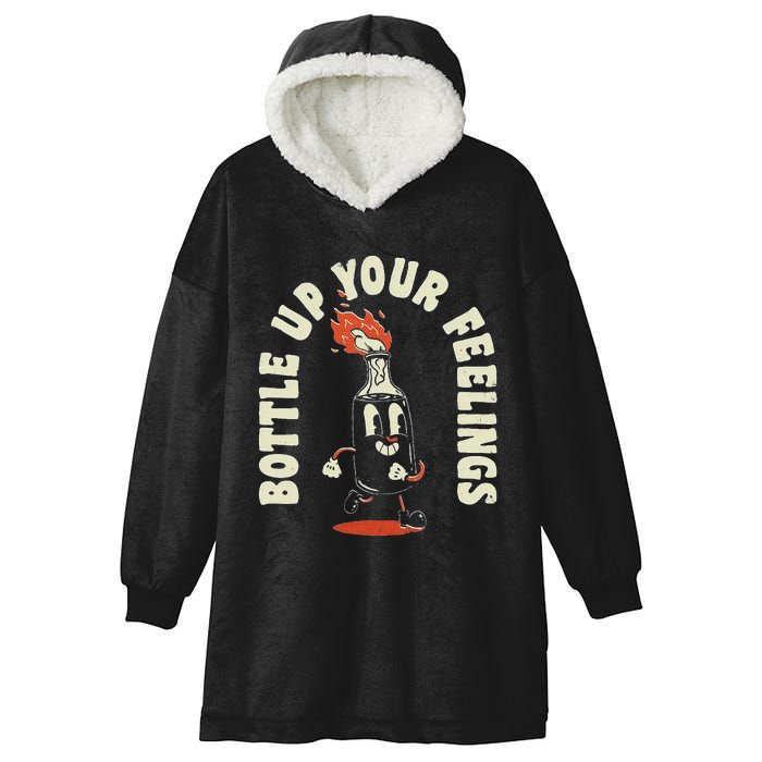 Bottle Up Your Feelings Hooded Wearable Blanket