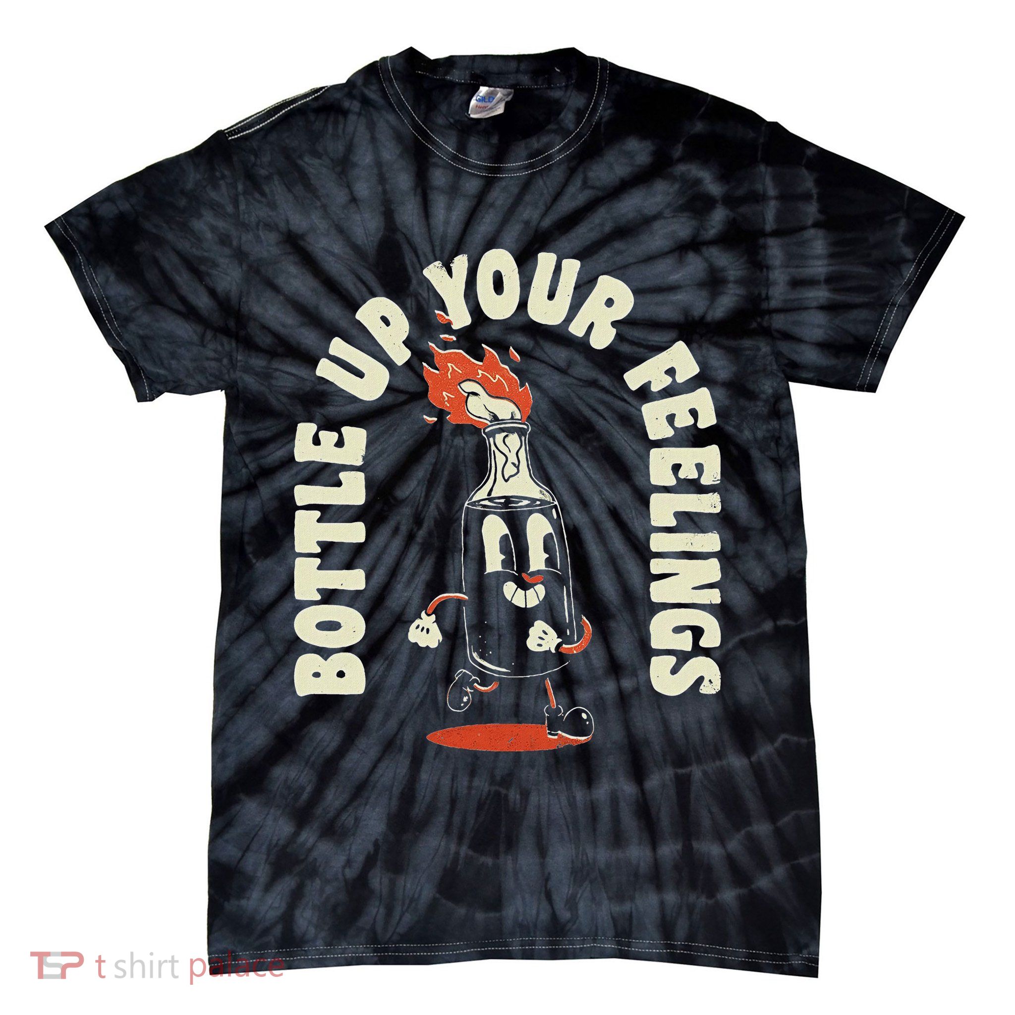 Bottle Up Your Feelings Tie-Dye T-Shirt