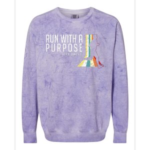 Bible Verse 1 Corinthians 926 Running Fitness Colorblast Crewneck Sweatshirt