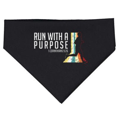 Bible Verse 1 Corinthians 926 Running Fitness USA-Made Doggie Bandana