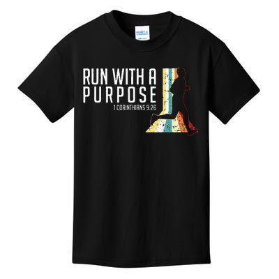 Bible Verse 1 Corinthians 926 Running Fitness Kids T-Shirt