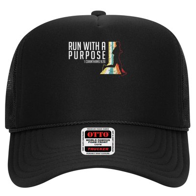 Bible Verse 1 Corinthians 9 26 Running Fitness Trucker Hat