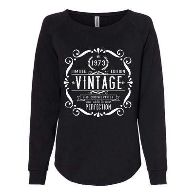 Birthday Vintage 1973 Womens California Wash Sweatshirt