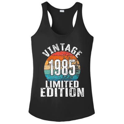 Birthday Vintage 1985 Limited Edition Bday Ladies PosiCharge Competitor Racerback Tank