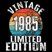 Birthday Vintage 1985 Limited Edition Bday Bag