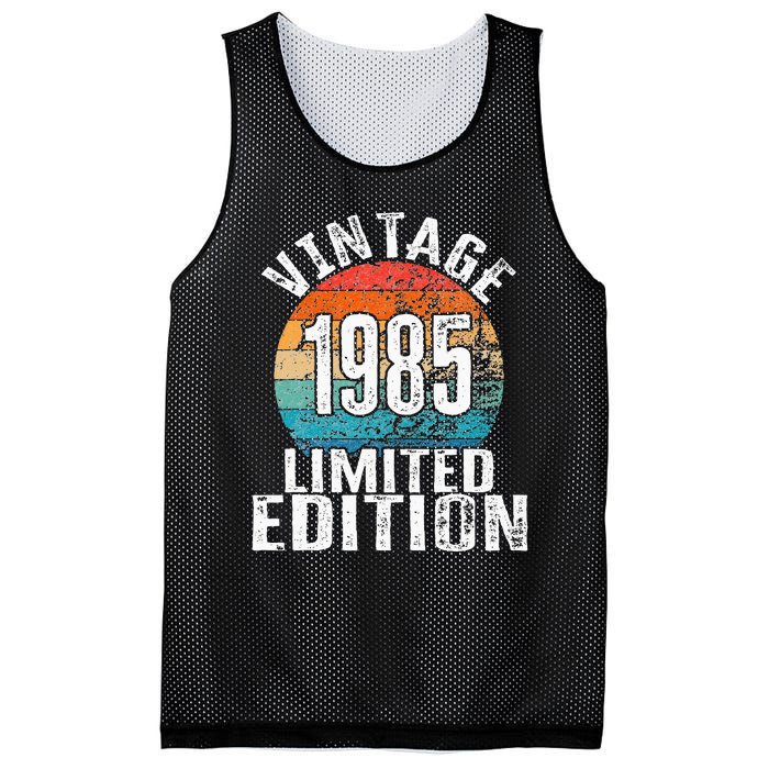 Birthday Vintage 1985 Limited Edition Bday Mesh Reversible Basketball Jersey Tank