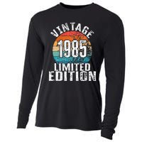 Birthday Vintage 1985 Limited Edition Bday Cooling Performance Long Sleeve Crew