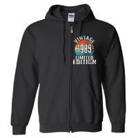 Birthday Vintage 1985 Limited Edition Bday Full Zip Hoodie