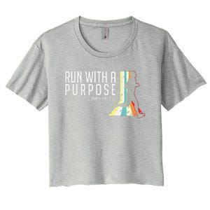 Bible Verse 1 Corinthians 926 Running Fitness Women's Crop Top Tee