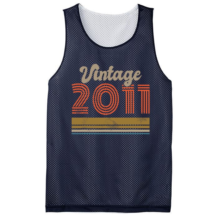 Birthday Vintage 2011 Mesh Reversible Basketball Jersey Tank