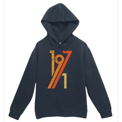 Birthday Vintage 70s Style 1971 Urban Pullover Hoodie