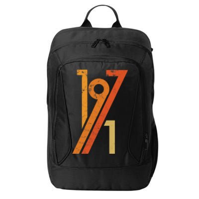 Birthday Vintage 70s Style 1971 City Backpack