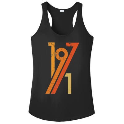 Birthday Vintage 70s Style 1971 Ladies PosiCharge Competitor Racerback Tank