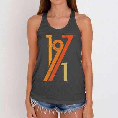 Birthday Vintage 70s Style 1971 Women's Knotted Racerback Tank