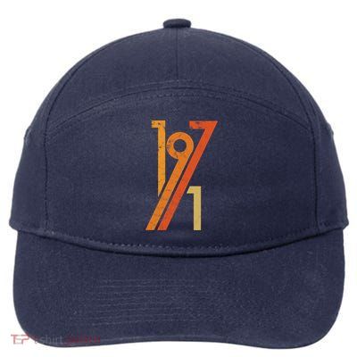 Birthday Vintage 70s Style 1971 7-Panel Snapback Hat