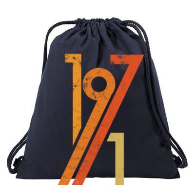 Birthday Vintage 70s Style 1971 Drawstring Bag