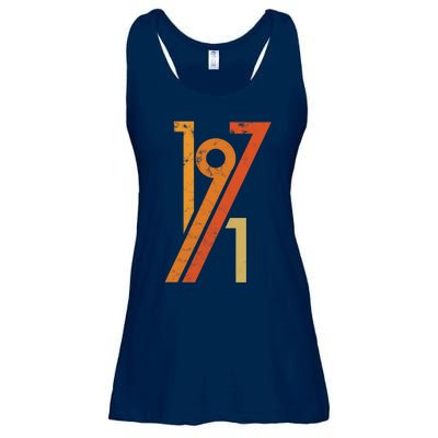 Birthday Vintage 70s Style 1971 Ladies Essential Flowy Tank