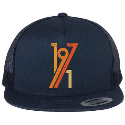 Birthday Vintage 70s Style 1971 Flatbill Hat