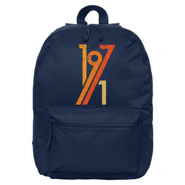 Birthday Vintage 70s Style 1971 16 in Basic Backpack