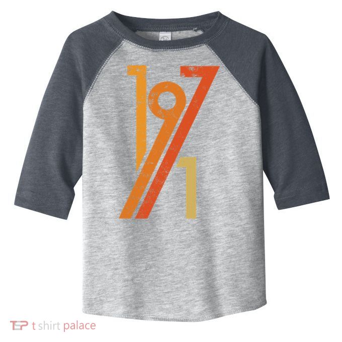 Birthday Vintage 70s Style 1971 Toddler Fine Jersey T-Shirt