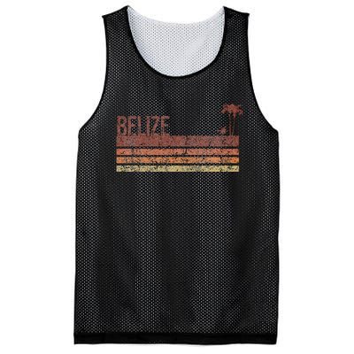 Belize Vintage 70s 80s Vacation Mesh Reversible Basketball Jersey Tank