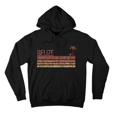 Belize Vintage 70s 80s Vacation Tall Hoodie