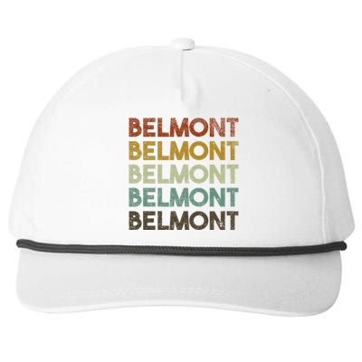 Belmont Vintage 80s Retro Style Snapback Five-Panel Rope Hat