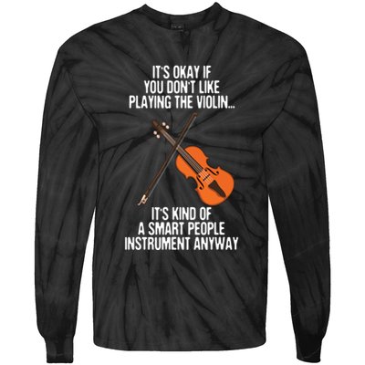 Best Violin Art For Men Women Instrument Violin Player Tie-Dye Long Sleeve Shirt