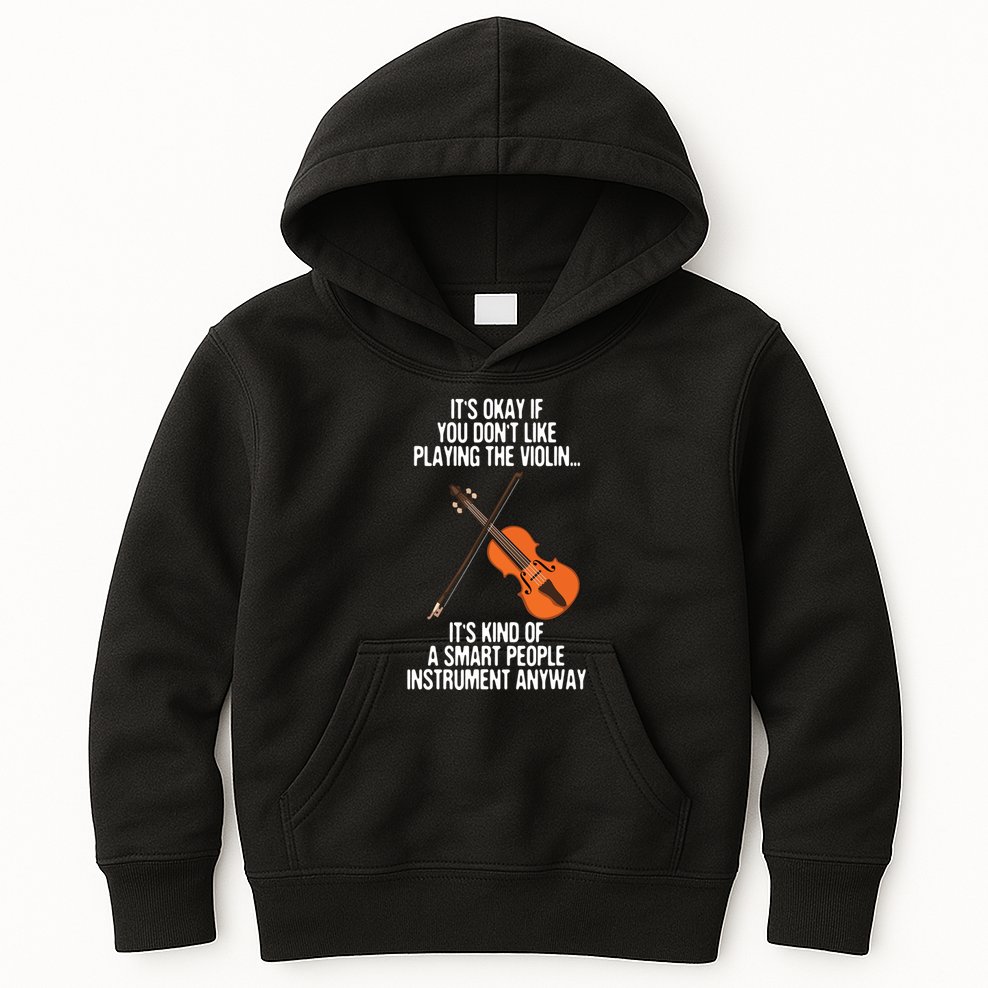 Best Violin Art For Men Women Instrument Violin Player Kids Hoodie