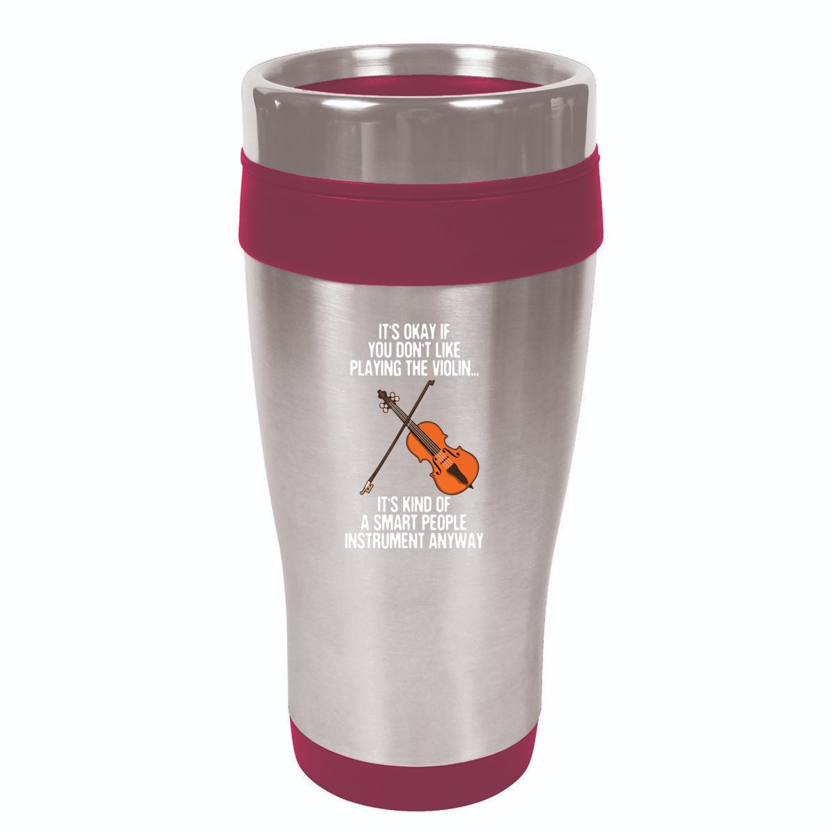 Best Violin Art For Men Women Instrument Violin Player 16oz Travel Tumbler