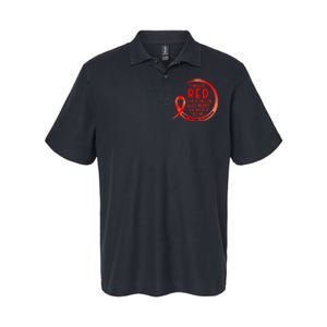 Burn Victims Awareness Red Ribbon I Wear Red For Someone Who Softstyle Adult Sport Polo