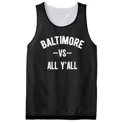 Baltimore Vs All Y’All Mesh Reversible Basketball Jersey Tank