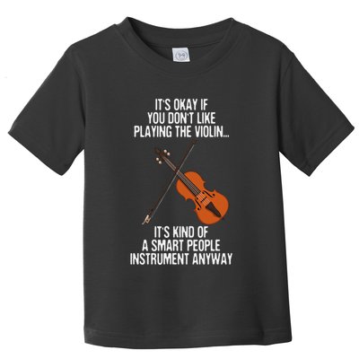 Best Violin Art Instrument Violin Player Toddler T-Shirt