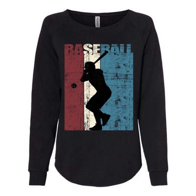 Baseball Vintage Baseball Player Distressed Gift Womens California Wash Sweatshirt