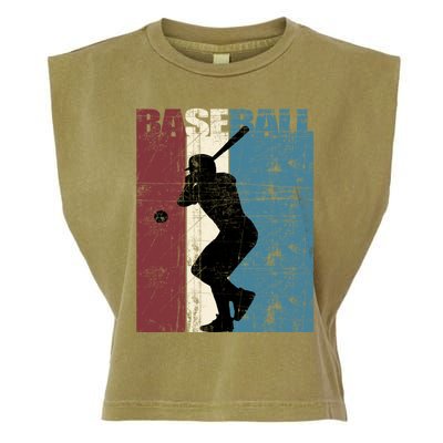 Baseball Vintage Baseball Player Distressed Gift Garment-Dyed Women's Muscle Tee