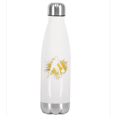 Basketball Vintage Bball Player Coach Sports Baller  Stainless Steel Insulated Water Bottle