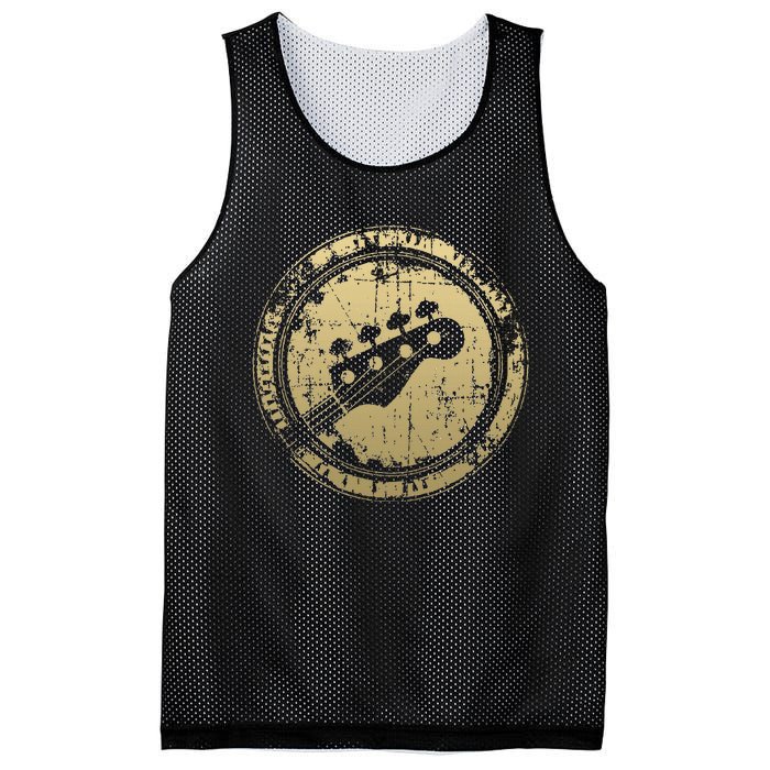 Bass Vintage Bass Guitar 02 For Bass Player Mesh Reversible Basketball Jersey Tank