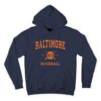 Baltimore Vintage Baseball Throwback Retro Design Tall Hoodie