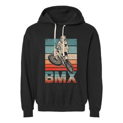 Bmx Vintage Bike Fans Gift Bike Bmx Garment-Dyed Fleece Hoodie