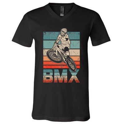 Bmx Vintage Bike Fans Gift Bike Bmx V-Neck T-Shirt